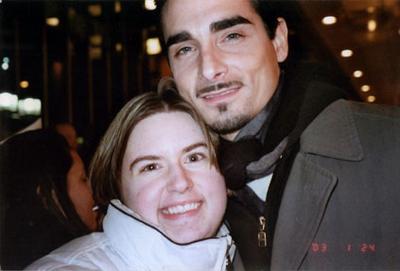 Kev and I outside 'Chicago' 1/24/03 
